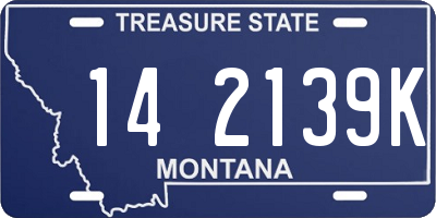 MT license plate 142139K