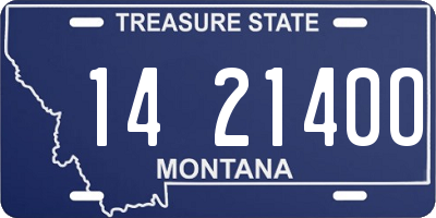 MT license plate 142140O