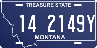MT license plate 142149Y
