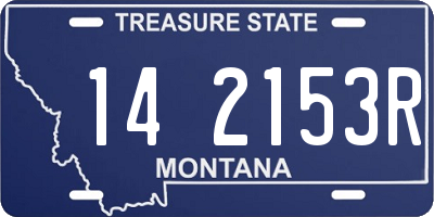 MT license plate 142153R