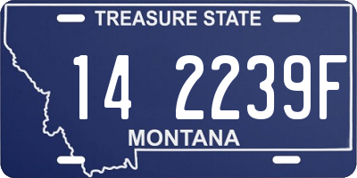 MT license plate 142239F