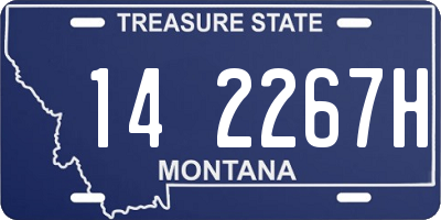 MT license plate 142267H