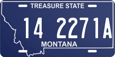 MT license plate 142271A