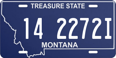 MT license plate 142272I