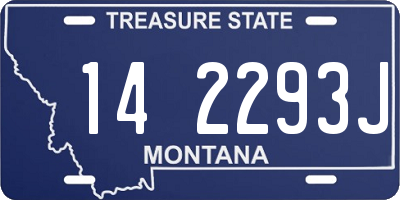 MT license plate 142293J