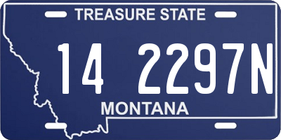 MT license plate 142297N