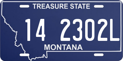 MT license plate 142302L