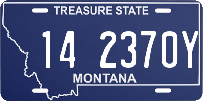 MT license plate 142370Y