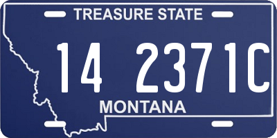 MT license plate 142371C