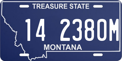 MT license plate 142380M