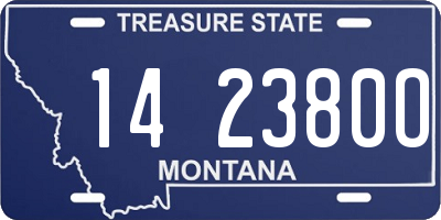 MT license plate 142380O