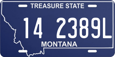 MT license plate 142389L