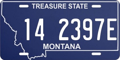 MT license plate 142397E