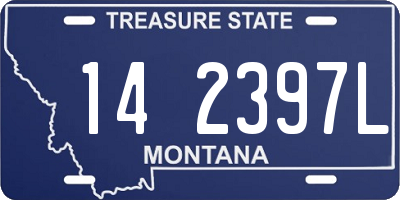 MT license plate 142397L