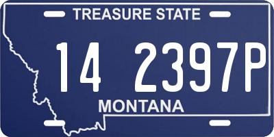 MT license plate 142397P