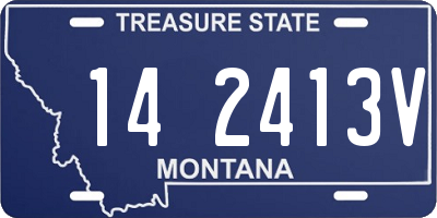 MT license plate 142413V
