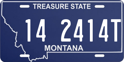 MT license plate 142414T