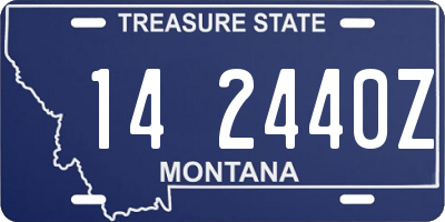 MT license plate 142440Z