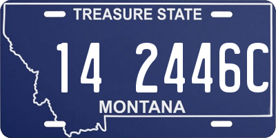 MT license plate 142446C