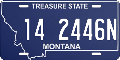 MT license plate 142446N