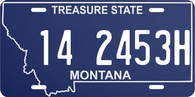 MT license plate 142453H