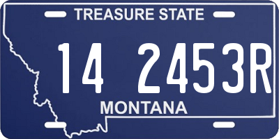 MT license plate 142453R