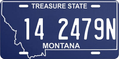 MT license plate 142479N