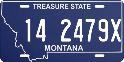 MT license plate 142479X