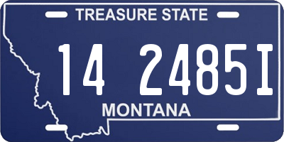 MT license plate 142485I