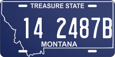 MT license plate 142487B