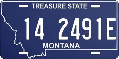 MT license plate 142491E
