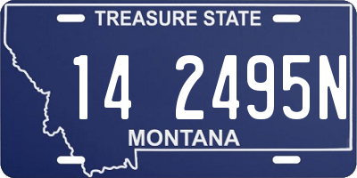 MT license plate 142495N