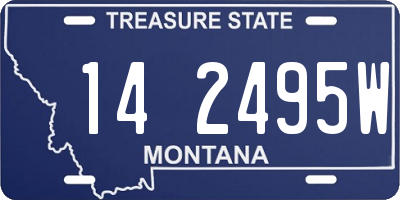 MT license plate 142495W