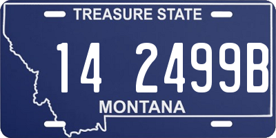MT license plate 142499B