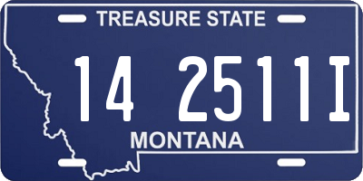 MT license plate 142511I