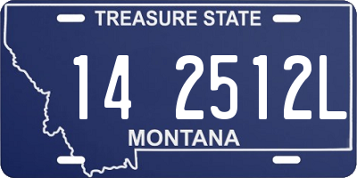 MT license plate 142512L