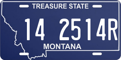 MT license plate 142514R