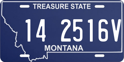 MT license plate 142516V