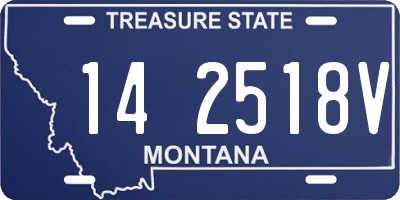 MT license plate 142518V
