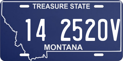 MT license plate 142520V