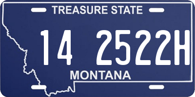 MT license plate 142522H