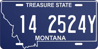 MT license plate 142524Y
