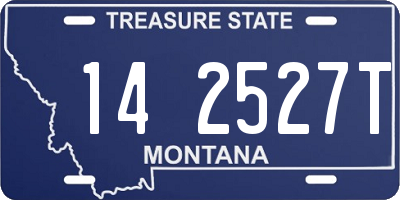 MT license plate 142527T