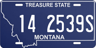 MT license plate 142539S