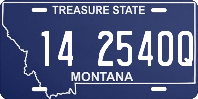 MT license plate 142540Q