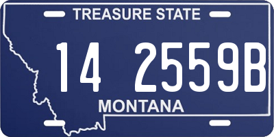 MT license plate 142559B