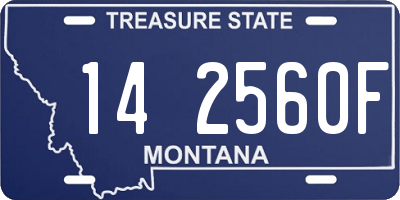 MT license plate 142560F