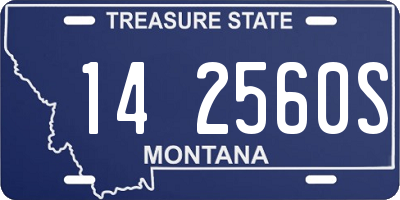 MT license plate 142560S