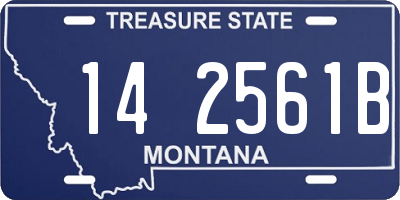 MT license plate 142561B