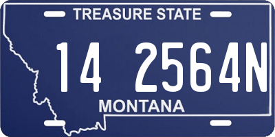 MT license plate 142564N